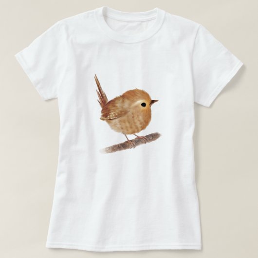 Niedlicher Wren Bird liebt Shirts (Design vorne)