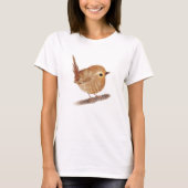Niedlicher Wren Bird liebt Shirts (Vorderseite)