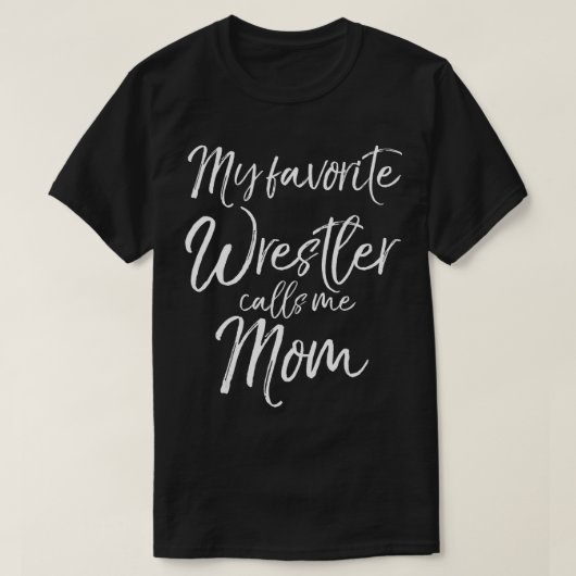 Niedlicher Wrestling Mutter Geschenke Mein Lieblin T-Shirt (Design vorne)