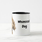Niedlicher wunderlicher Hund Tasse (Zentrum)