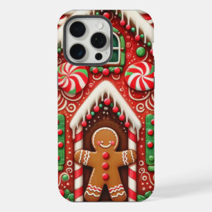 Niedlicher, wunderlicher Lebkuchenmann und -haus iPhone 15 Pro Max Hülle