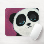 Niedlicher wunderlicher Panda-Bär mit blauen Augen Mousepad (Mit Mouse)