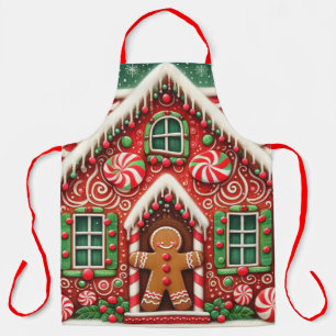 Niedlicher, wunderlicher Weihnachtsmann aus Lebkuc Schürze