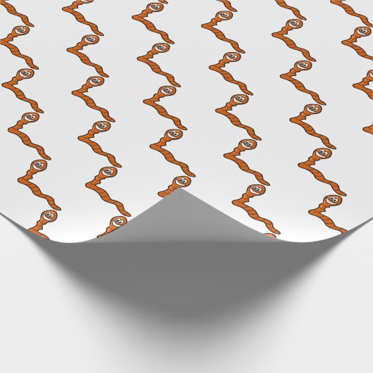Niedlicher Wurm Geschenkpapier (Ecke)