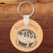 Niedlicher Wüstenfrosch Cartoon Schlüsselanhänger (Vorderseite)