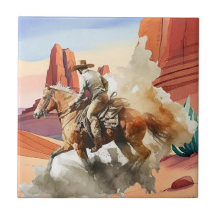 niedlicher Wüstenkaktus Fliese