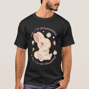 Niedlicher wütender Bunny nicht interessiert T-Shirt
