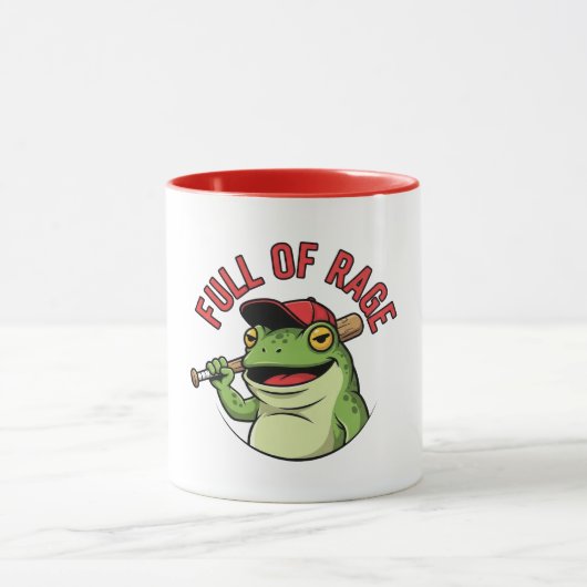 Niedlicher wütender Frosch Tasse (Zentrum)