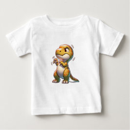 niedlicher wütender kleiner Dinosaurier Baby T-shirt