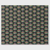 Niedlicher Xmas Holly Berries Ugly Weihnachtssüßer Geschenkpapier (Flach)