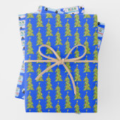 Niedlicher Xmas RV Camper Bäume Motorhome Holiday Geschenkpapier Set (Beispiel)