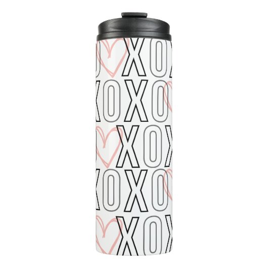Niedlicher XOXO Valentinstag Thermosbecher (Vorderseite)