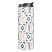 Niedlicher XOXO Valentinstag Thermosbecher (Nach links gedreht)
