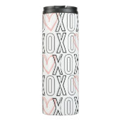 Niedlicher XOXO Valentinstag Thermosbecher (Rückseite)