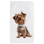 Niedlicher Yappy Yorkie Mother Day Kleine Geschenktüte (Rückseite)