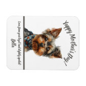 Niedlicher Yappy Yorkie Mother Day Magnet (Horizontal)