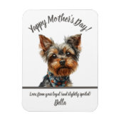 Niedlicher Yappy Yorkie Mother Day Magnet (Vertikal)