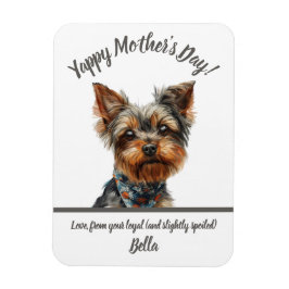 Niedlicher Yappy Yorkie Mother Day Magnet