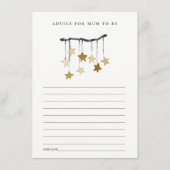 Niedlicher Yellow Star Mobile Advisor für Mum Baby Begleitkarte (Vorderseite)