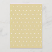 Niedlicher Yellow Star Mobile Advisor für Mum Baby Begleitkarte (Rückseite)