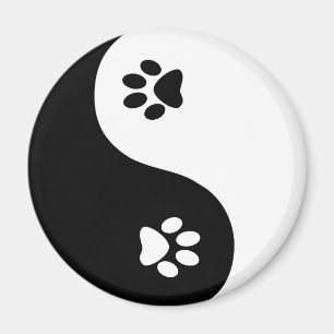 Niedlicher Yin Yang Tatzen-Magnet Magnet
