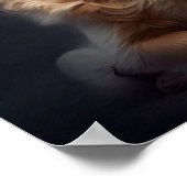 Niedlicher Yoga Hund - KI Poster (Ecke)