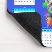 Niedlicher Yorkie-Dog-Kalender individuell anpassb Mousepad (Ecke)