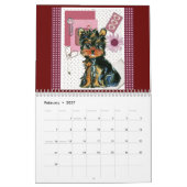Niedlicher Yorkie-Kalender Kalender (Feb 2027)