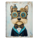 Niedlicher Yorkshire Terrier Hund in Goggles K3 No Notizblock (Vorderseite)
