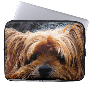 Niedlicher Yorkshire-Terrier-Hund Laptopschutzhülle