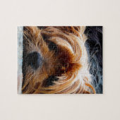 Niedlicher Yorkshire-Terrier-Hund Puzzle (Horizontal)