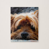 Niedlicher Yorkshire-Terrier-Hund Puzzle (Vertikal)