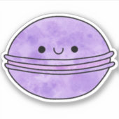 Niedlicher Yummy Macaron Aufkleber (Vorderseite)