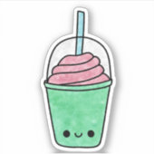 Niedlicher Yummy-Shake Aufkleber (Vorderseite)