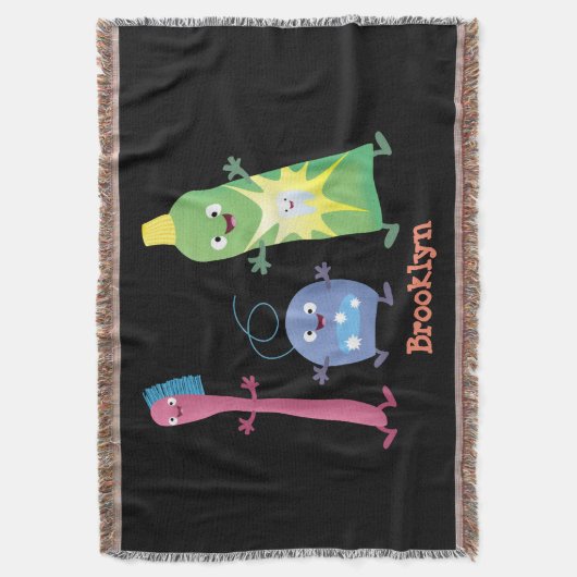 Niedlicher Zahnbürste Zahnpasta-Cartoon Decke (Vorderseite Vertikal)