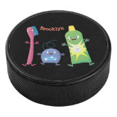 Niedlicher Zahnbürste Zahnpasta-Cartoon Eishockey Puck (3/4)