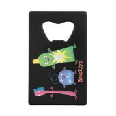 Niedlicher Zahnbürste Zahnpasta-Cartoon Geldbeutel Flaschenöffner (Vorderseite)