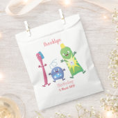 Niedlicher Zahnbürste Zahnpasta-Cartoon Geschenktütchen (Ausgeschnitten)