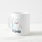 Niedlicher Zahnflossenbock Kaffeetasse (Vorderseite Links)