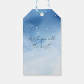 Niedlicher Zauberkünstler Schwarze Katze Weihnacht Geschenkanhänger (Rückseite)