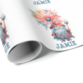 Niedlicher Zaubertrick oder Halloween-Bonbons beha Geschenkpapier (Rolleneckpunkt)