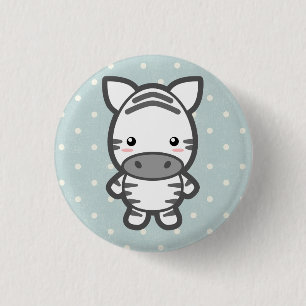 Niedlicher Zebra Button
