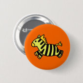 Niedlicher Zebra Button (Vorne & Hinten)
