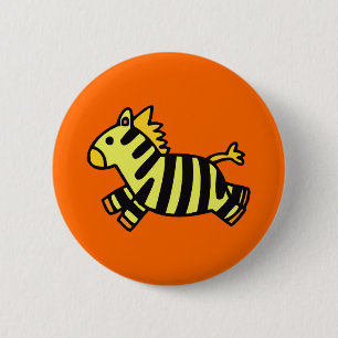 Niedlicher Zebra Button