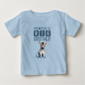 Niedlicher Zebra-Großbruder Blau Baby T-shirt (Vorderseite)
