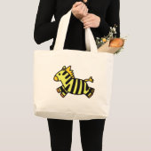 Niedlicher Zebra Jumbo Stoffbeutel (Vorderseite (Produkt))