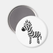Niedlicher Zebra Magnet (Vorderseite/Rückseite)