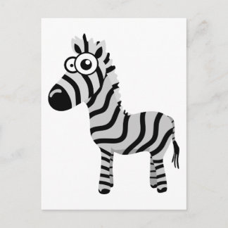 Niedlicher Zebra Postkarte