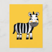 niedlicher Zebra Postkarte (Vorderseite)