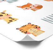 Niedlicher Zen-Yoga Kawaii-Tierquälerei Poster (Ecke)